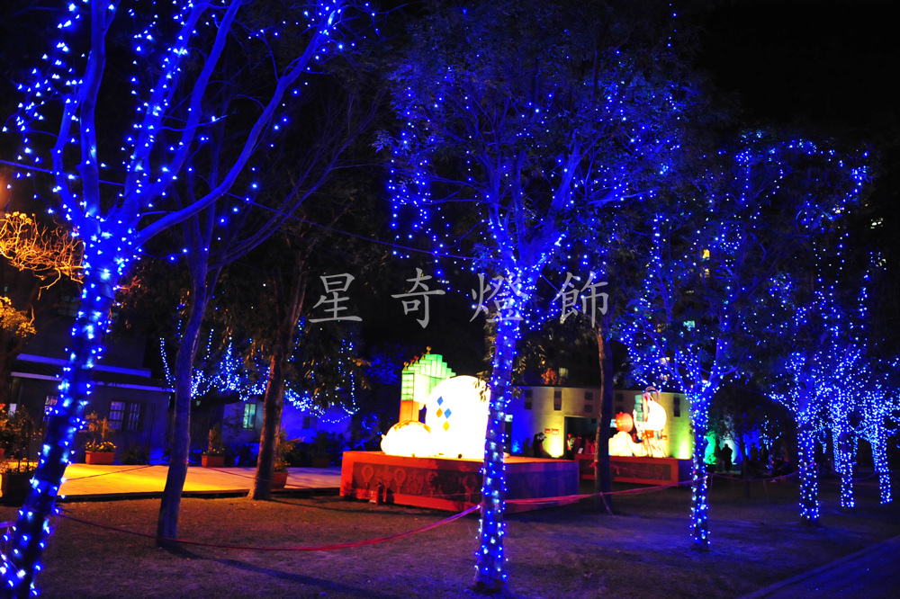 LED100燈樹燈-藍白光
