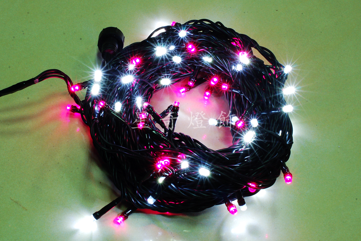 LED100燈樹燈-粉白光-110V-常亮