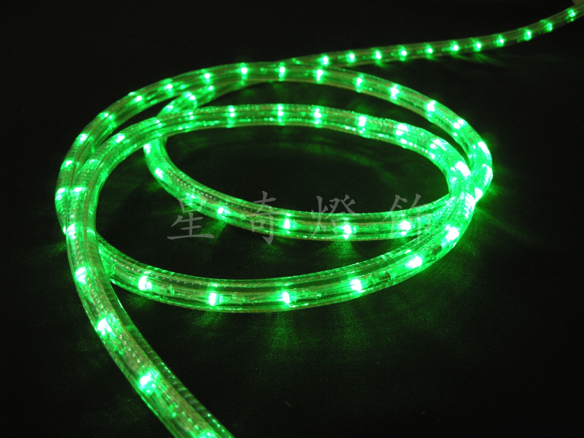 LED三線非霓虹管燈-綠-6米+IC