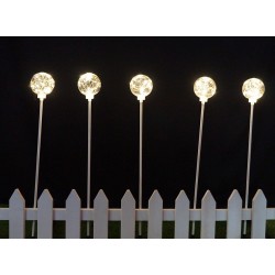 LED庭園插地燈-銅線球-暖白光