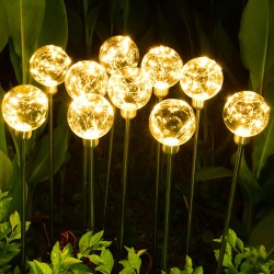 LED庭園插地燈-銅線球-暖白光