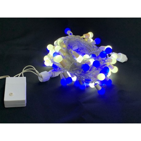 LED 100燈珍珠燈-藍白光 110V (附IC控制器)