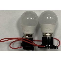 花燈材料-LED5W清光燈泡與燈座