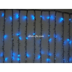 LED 2048燈瀑布燈-藍光 110V (附IC)