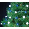 LED 50燈聖誕造型燈-珍珠藍白 110V (附IC控制器)