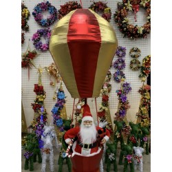 聖誕老公公坐熱氣球吊掛裝飾品