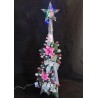 115CM-LED四角聖誕樹塔-粉紅熊