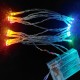 LED 50燈電池燈+USB-四彩光 (常亮)-透明線