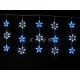 LED 100燈星星雪花窗簾燈 藍白光 110V (附IC控制器)