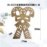 24.5公分金蔥聖誕拐杖吊飾片-金
