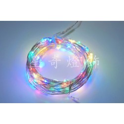 LED 100燈銅線燈 (五彩)