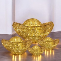 LED 金絲元寶擺件燈-4入-220V
