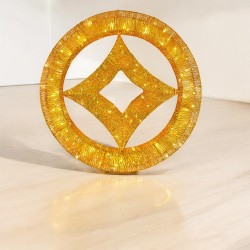 LED 金絲銅錢造型燈-小-220V