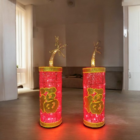 LED 鞭炮擺件燈-2入-220V