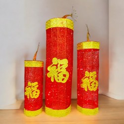 LED 鞭炮擺件燈-3入-220V