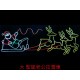 LED 造型燈-三隻鹿拉雪車-110V