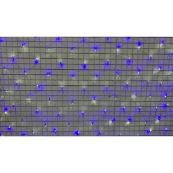 LED 200燈網燈-藍白光 110V (附IC控制器)