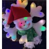 LED 25燈雪人與雪花造型燈-七彩 110V