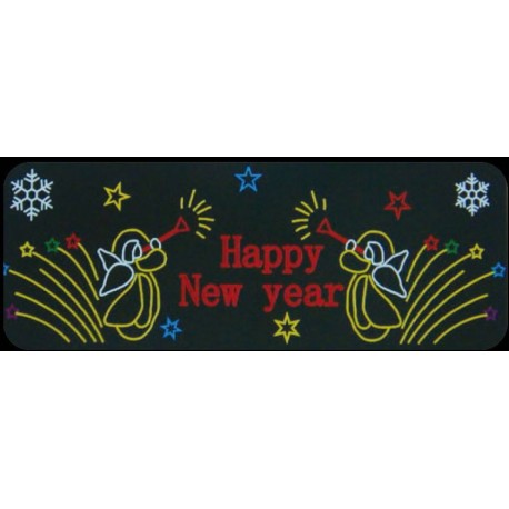 LED 造型燈-天使-Happy New Year字